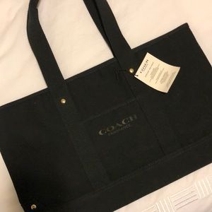🆕 Small Black Coach Tote Bag